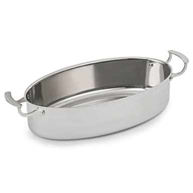 Vollrath 49445 Miramar S/S 7-5/16 Quart Oval Au Gratin Dish