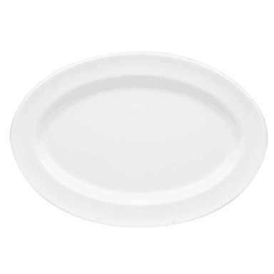 Elite Global Solutions D812OV-W Merced White 12.75" Platter - 6 / CS