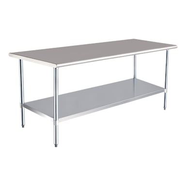 Darling Foodservice 18 Ga. S/S 30" x 72" Work Table