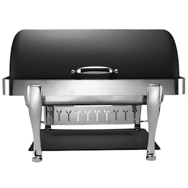 Bon Chef 19040CH-NERO Elite S/S 2 Gallon Rectangular Chafer with Feet