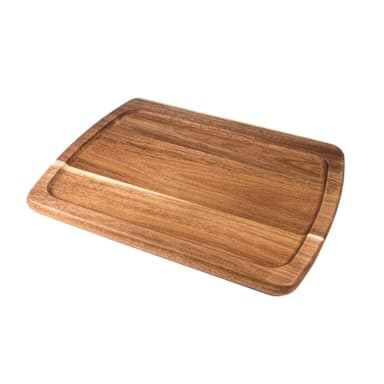 On The Table 107 Acacia Wood 13" x 10" Large Plate