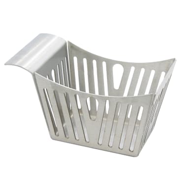 TableCraft SPB Satin S/S  5.38" x 3.38" Stamped Pinstripe Side Basket