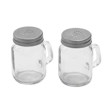 American Metalcraft MSP4 Mason Jar Salt And Pepper Shaker Set