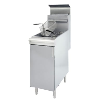 Darling Foodservice S/S 45-50 Pound LPG Deep Floor Fryer