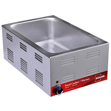 BOLDER Full Size 12" X 20" Electric Countertop 1500W Food Warmer / Cooker