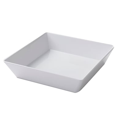 American Metalcraft MELSQ10 Shallow 64 Ounce Square Melamine Bowl
