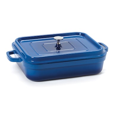 G.E.T. CA-010-CB/BK Cobalt Blue 5 Quart Rectangle Roaster