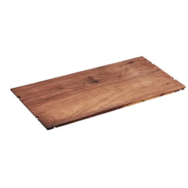 Cal-Mil 1435-1224-78 Mid-Century 24 x 12" Walnut Shelf