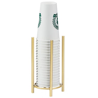 Cal-Mil 3716-46 Mid-Century 5"D x 8.5"H Cup / Lid Organizer