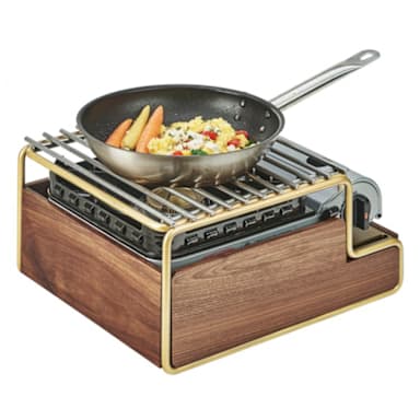 Cal-Mil 3712-46 Mid-Century 14.25 x 12.75 x 7 Butane Stove Frame