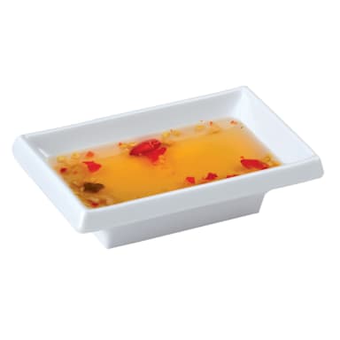 G.E.T. 025-W Water Lily White 2 Oz. Melamine Sauce Dish