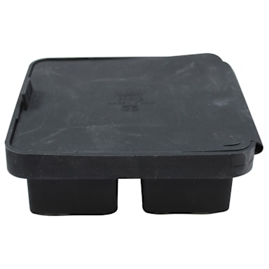 TableCraft Products BSCT2 4-Section Black Silicone Ice Cube Tray