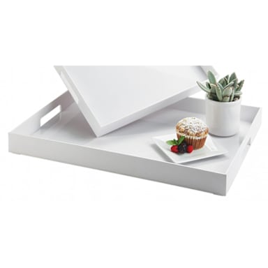 Cal-Mil 3475-2-15 White 25.9" x 15.9" Tray