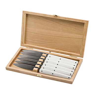 Degrenne 226264 Laguiole Mirage White Steak Knife - 6 / ST