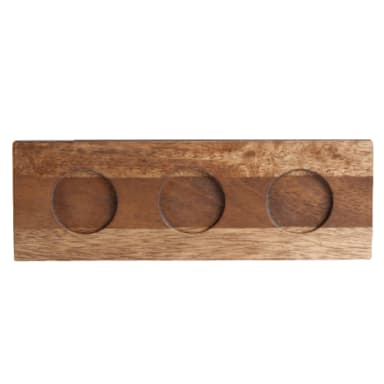 Creations 6525T183 9" x 3.5" 3-Well Wood Underliner