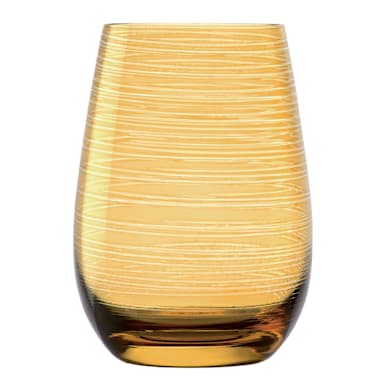 Stolzle Z3520012TW015 Twister Amber Swirl 16.5 Ounce Glass