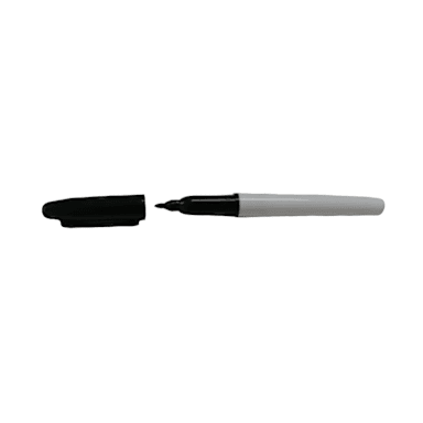 Darling Foodservice 5001096 Black Fine Point Marker - Dozen