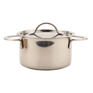 G.E.T. 4-80555 S/S 14 Oz. Mini Bistro Pot with Lid