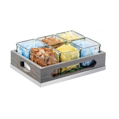 Cal-Mil 3805-83 Ashwood 6-Jar Display
