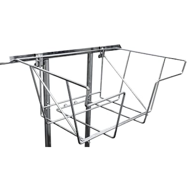 Asia Sources WSB-2 Chrome Wire Basket Flyer Holder