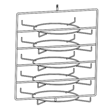 Hatco FSDT5TCR 5-Tier Circle Rack with Pizza Pan Retainers