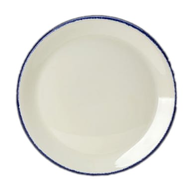 Steelite 17100567 Blue Dapple 8" Round Coupe Plate
