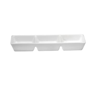 1880 Hospitality R4020000945 Fusion 7.25 x 2.4 3-Compartment Dish