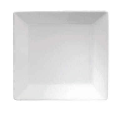 1880 Hospitality R4020000147S Fusion 9.9 In. Square Plate w/ Rim - 12/CS