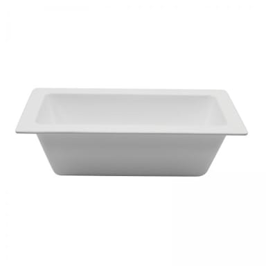 TableCraft CW4056W White 1/3 Size x 4" D Food Pan