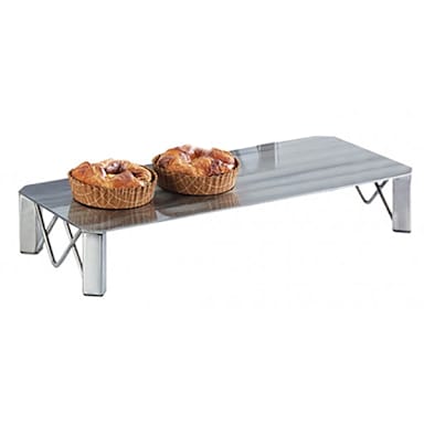 Cal-Mil 3418-3 Metal 20" x 8" x 3" Square Riser with Legs