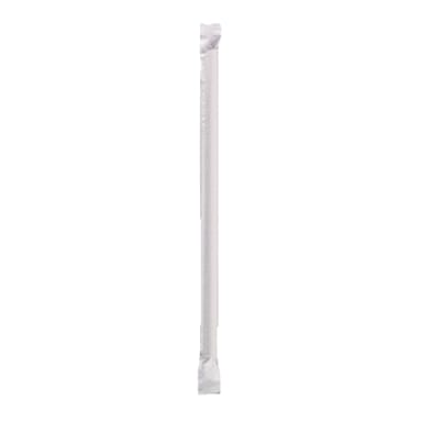 Hoffmaster 600194 Wrapped 7.75" White Paper Straw - 3200 / CS