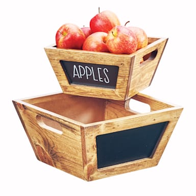 Cal-Mil 3593-8-99 Madera 8 x 8" Bowl with Chalkboard Sign