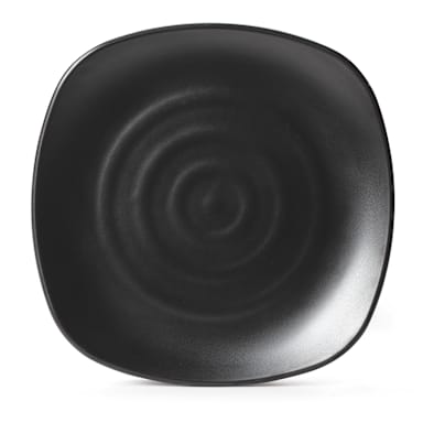 G.E.T. P-1000-BK Nara Black Melamine  9.75" Square Plate