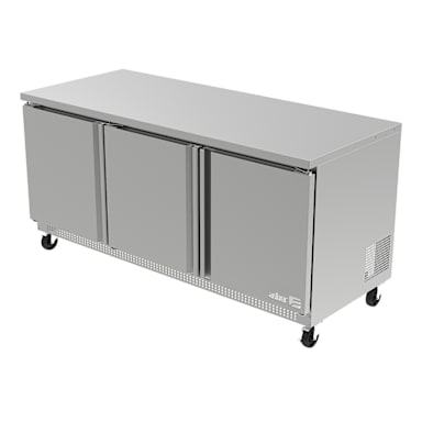 Darling Foodservice S/S 3-Door 72" Undercounter Refrigerator