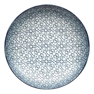 Schonwald 9021328-63075 Shabby Chic Dark Blue 11" Coupe Plate - 6 / CS