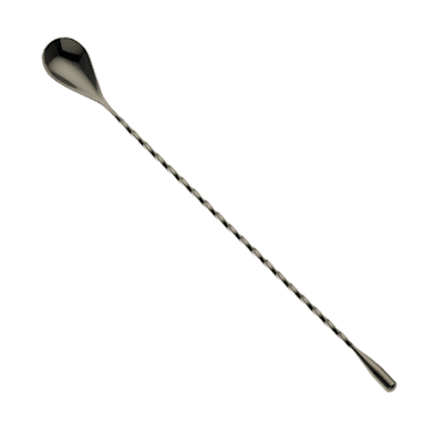 Mercer Culinary M37012BK Barfly Gun Metal Black Classic Bar Spoon