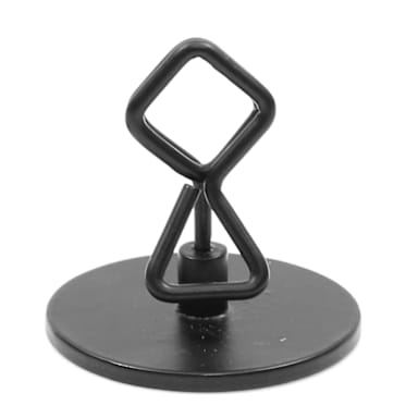 TableCraft BKC2202 Black 2" Metal Card & Number Holder