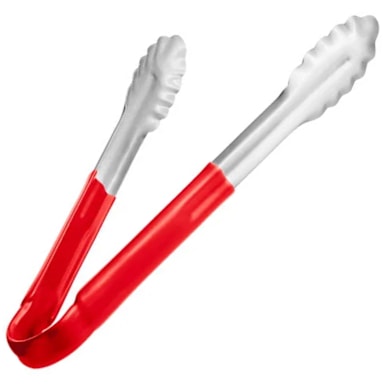 Darling Foodservice Red Handled 12" Utility Tong