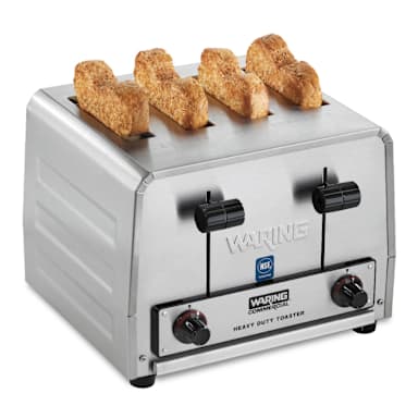 Waring Commercial WCT805B 208V 4-Slot Commercial Toaster
