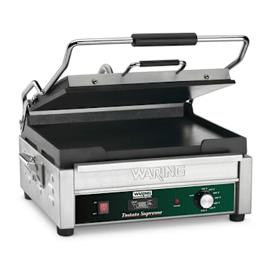 Waring WFG250T Tostato Supremo 120V Italian-Style Flat Grill w/ Timer