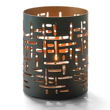 Hollowick 6017 Data Black / Gold 4" Lamp