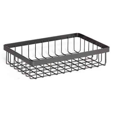 Darling Foodservice Metal Gray 9" x 6" x 2" Basket