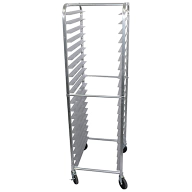 Darling Foodservice Aluminum 20-Tier Bun Pan Rack w/ Casters