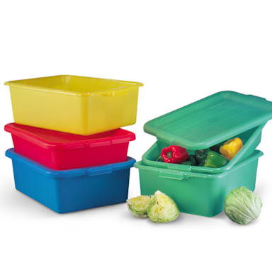 Traex® 1501-C05 White 5" Deep Lug Set with Lid and Drain