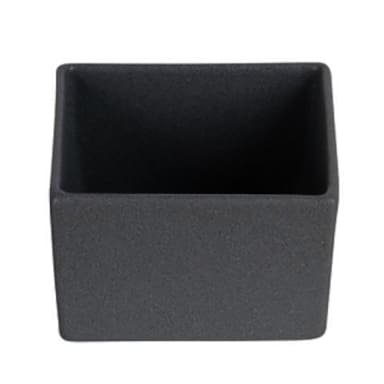 Bugambilia COMP01BB Black 25.4 Ounce Square Salad Bar Bowl