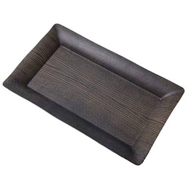 American Metalcraft WMEL23 Walnut 18" Melamine Platter