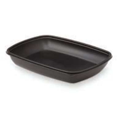 Sabert 71146B150N Black 46 Ounce Rectangular Container