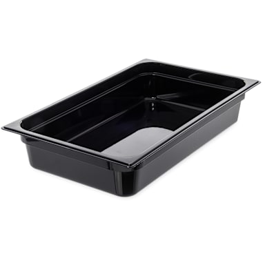 Carlisle 10201B03 Black Full Size x 4" D Food Pan