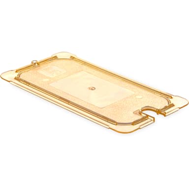 Carlisle 10477U13 Amber 1/3 Size Flat Slotted Lid