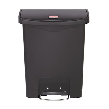 Rubbermaid 1883609 Slim Jim Black 8 Gallon Step-On Container